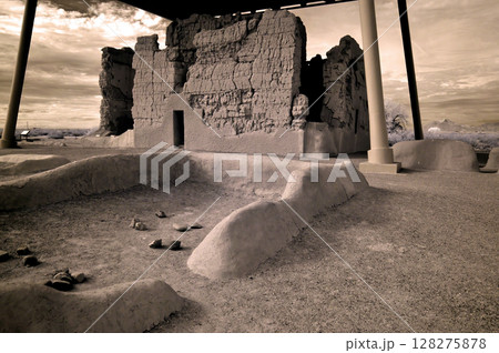Casa Grande National Monument Infrared Sepia Tone 128275878