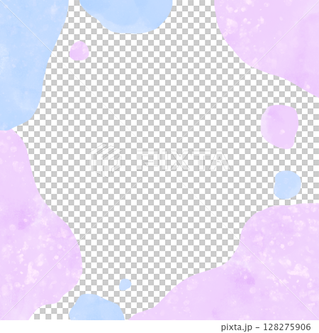 美麗的水彩紫色圓點背景素材 美麗的水彩紫色圓點背景素材 128275906