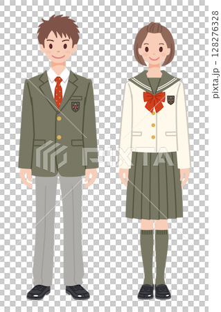 学生服の男女9 学生服の男女9 128276328