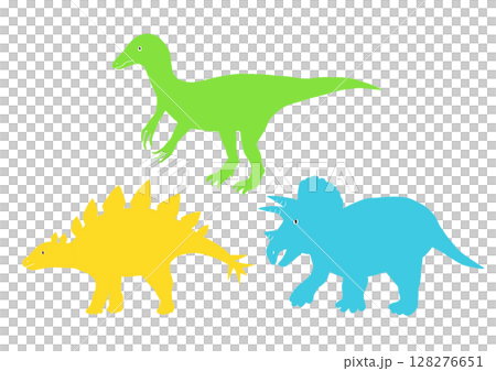 3種簡單的恐龍 3種簡單的恐龍 128276651