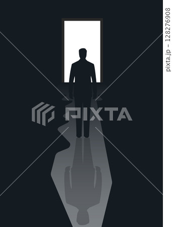Solution and decision concept stock illustration Solution and decision concept stock illustration 128276908
