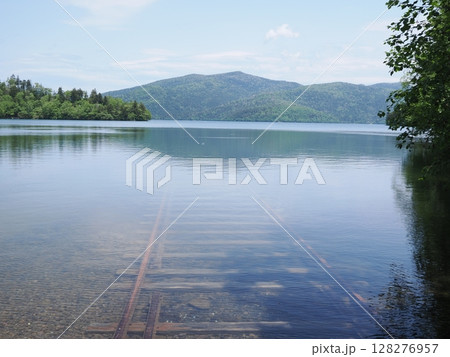 然別湖の湖底線路 128276957