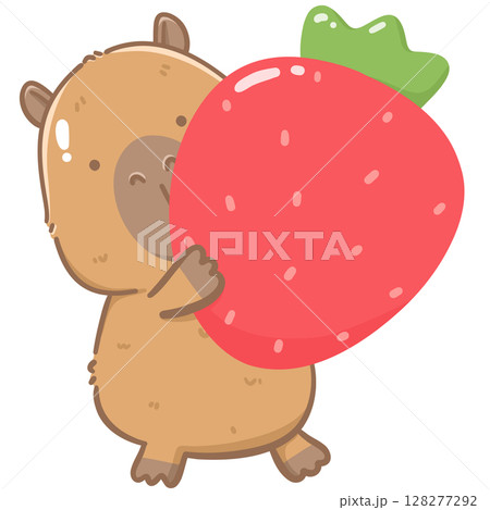 Cute capybara  128277292