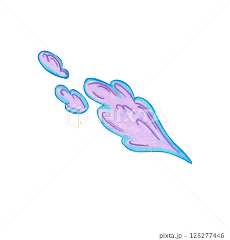 Pink smoke with soft curves and whimsical flow. Hand-drawn watercolor illustration. Dragon's Flame. Fantasy and magical theme with cartoon style. Suitable for games, stickers, and story illustrations. Pink smoke with soft curves and whimsical flow. Hand-drawn watercolor illustration. Dragon's Flame. Fantasy and magical theme with cartoon style. Suitable for games, stickers, and story illustrations. 128277446
