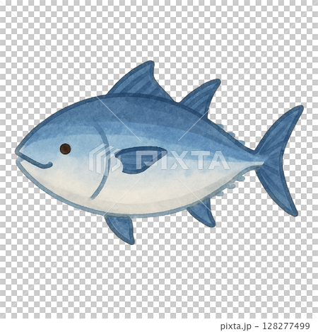 [海洋生物]鮪魚插畫 128277499