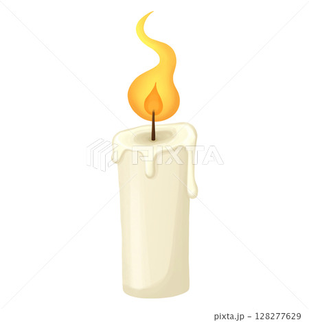 Halloween Magic Burning Candle Clipart Halloween Magic Burning Candle Clipart 128277629