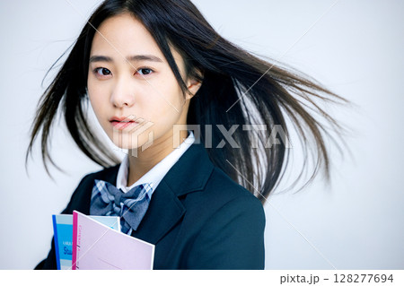 女子高生 真剣 広告イメージ 女子高生 真剣 広告イメージ 128277694