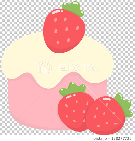 Capybara with strawberry  128277723