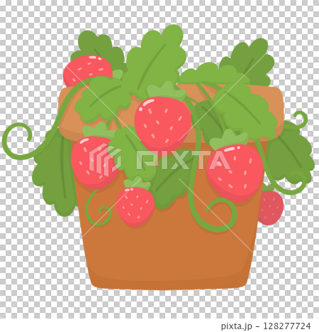 Capybara with strawberry  128277724