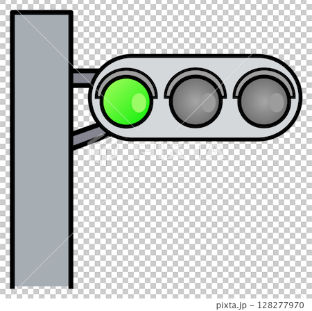 道路で規制や案内をして交通事故防止に役立つ信号機のイラスト 道路で規制や案内をして交通事故防止に役立つ信号機のイラスト 128277970