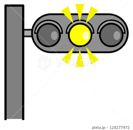 道路で規制や案内をして交通事故防止に役立つ信号機のイラスト 道路で規制や案内をして交通事故防止に役立つ信号機のイラスト 128277972