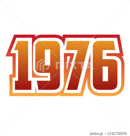 Vintage 1976 retro-style typography for T-shirts, stickers, posters Vintage 1976 retro-style typography for T-shirts, stickers, posters 128278050
