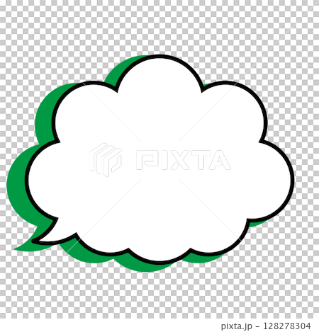 簡單的語音氣泡圖-蓬鬆 128278304