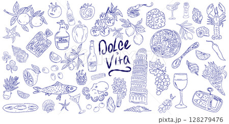 hand drawn vector seamless pattern with beer, summer, summer, sketch, beer, beer, hand drawn, tribal, tribal, seamless 128279476