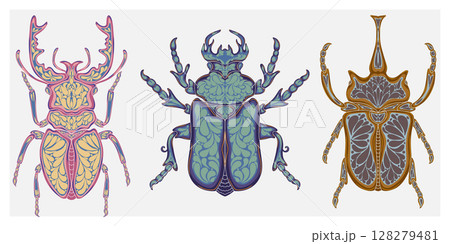 set of insects 128279481