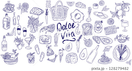 cute seamless pattern with pitcher of milk cute seamless pattern with pitcher of milk 128279482