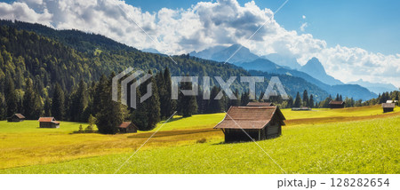 beautiful alpine valley beautiful alpine valley 128282654