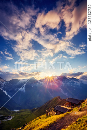 picturesque morning scene picturesque morning scene 128282720