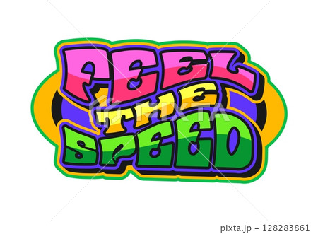 Auto motor race motorsport retro Y2K sticker or print. Speed racing grand prix Y2K vector label, drag race championship tag. Formula 1 competition patch with feel the speed quote or saying typography Auto motor race motorsport retro Y2K sticker or print. Speed racing grand prix Y2K vector label, drag race championship tag. Formula 1 competition patch with feel the speed quote or saying typography 128283861