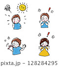 子供の突発的事故のイラスト 128284295