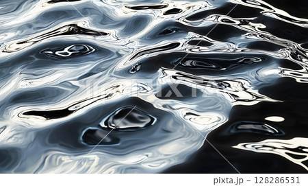 鏡のように揺れる光の水面 鏡のように揺れる光の水面 128286531