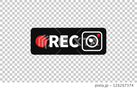 錄製視訊攝影機向量圖示(黑色) 錄製視訊攝影機向量圖示(黑色) 128287374