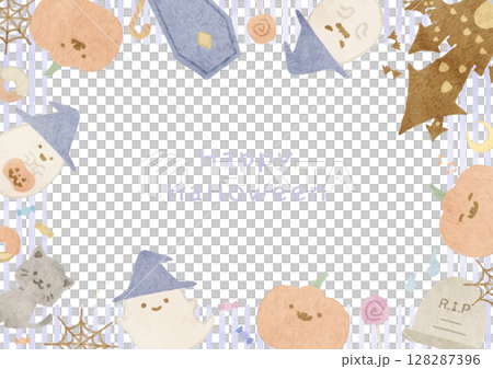 溫馨的萬聖節相框 128287396