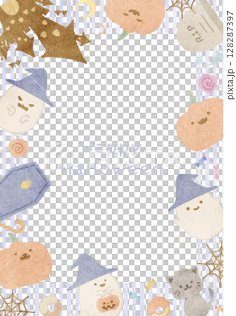 Cute Halloween Frame 128287397