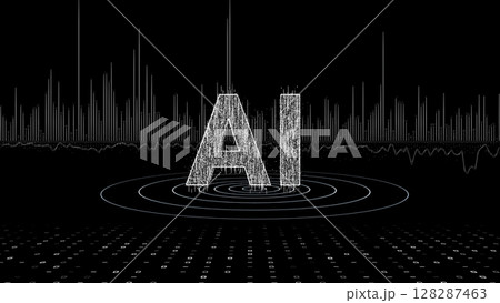 ブラックデジタル環境、サイバーインテリジェンスコンセプト ブラックデジタル環境、サイバーインテリジェンスコンセプト 128287463