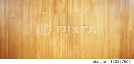 Bright wooden floor showcasing a smooth surface ideal for various activities in a cozy interior setting 128287607