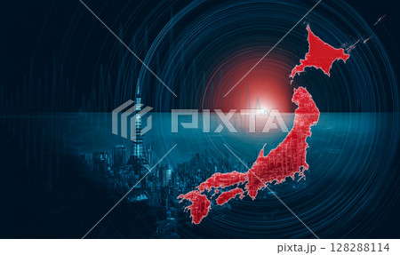 日本の地震監視可視化 128288114