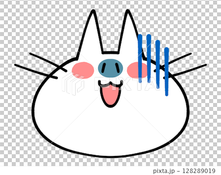 只面對貓圖標插圖素材 128289019