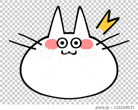 只面對貓圖標插圖素材 128289035