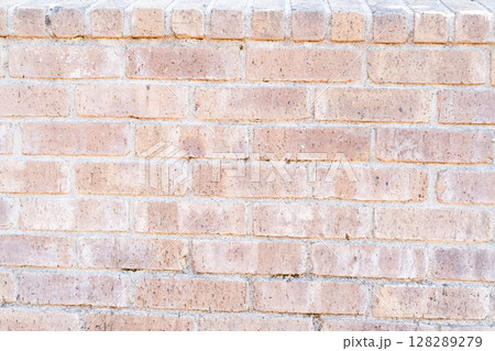 明るいレンガの壁素材④ 128289279