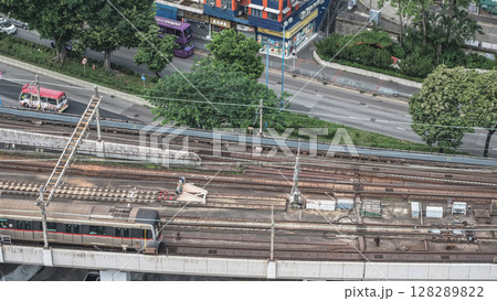 July 6 2025 Urban Cityscape With Highways and High-Density Residential Buildings 128289822