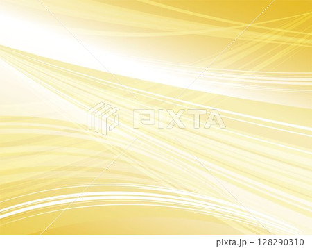 近未来的なイメージの抽象的なウェーブ背景_ライトイエロー 128290310