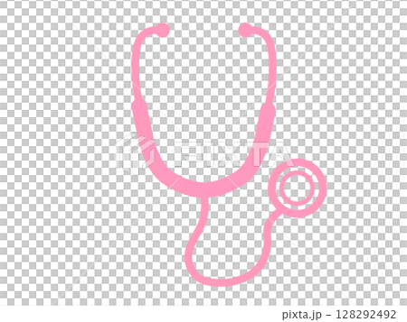 Stethoscope icon simple pink Stethoscope icon simple pink 128292492