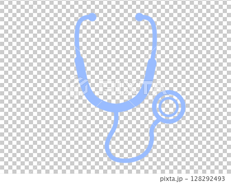 Stethoscope icon simple blue Stethoscope icon simple blue 128292493