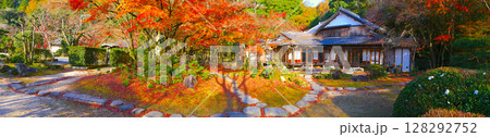 聚遠亭(しゅうえんてい)の紅葉/龍野城、龍野公園にある日本庭園 聚遠亭(しゅうえんてい)の紅葉/龍野城、龍野公園にある日本庭園 128292752