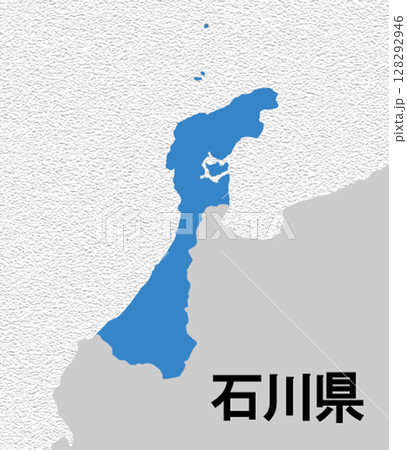 日本地図 石川県 日本地図 石川県 128292946