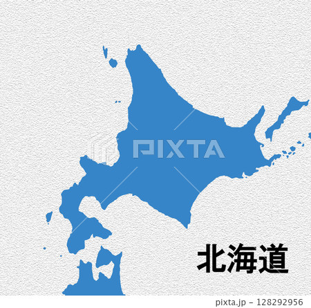 日本地図　北海道 128292956