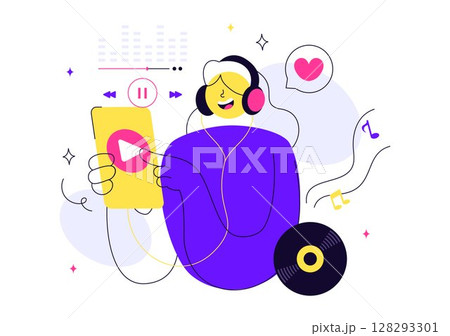Viral Tunes Vector Illustration Featuring Songs that Became Popular with Sound Waves Equalizer, Voice Signal Circle, and Digital Visualization Sound Viral Tunes Vector Illustration Featuring Songs that Became Popular with Sound Waves Equalizer, Voice Signal Circle, and Digital Visualization Sound 128293301