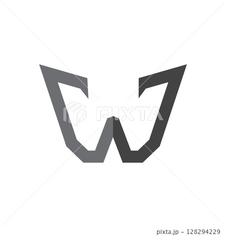 Letter W logo design vector illustration Letter W logo design vector illustration 128294229