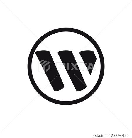 Letter W logo design vector illustration 128294430