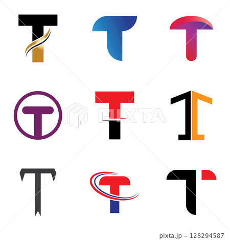 Letter T Logo Vector Art Icons and Graphics Letter T Logo Vector Art Icons and Graphics 128294587