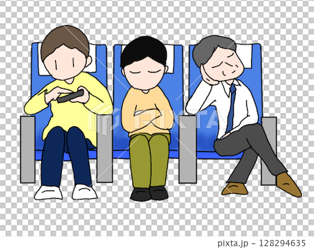 三排座椅中間座位示意圖 128294635