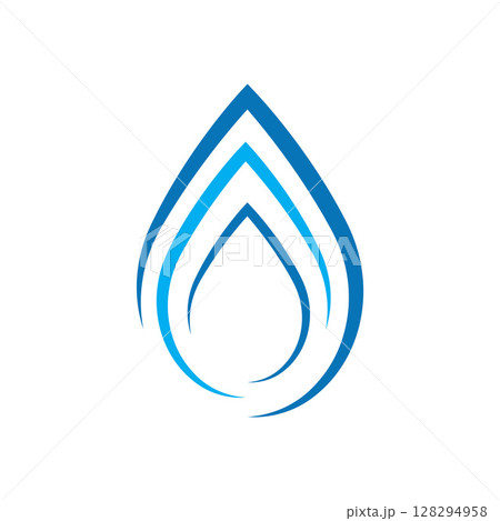 Water Logo Design Graphic Illustration 128294958