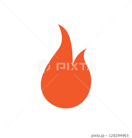 Fire logo design illustration and fire symbol 128294963