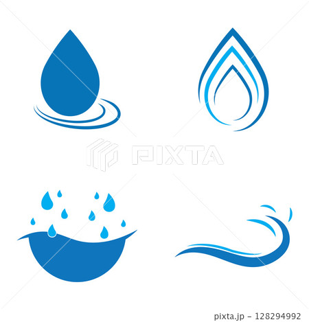 Water Logo Design Graphic Illustration 128294992