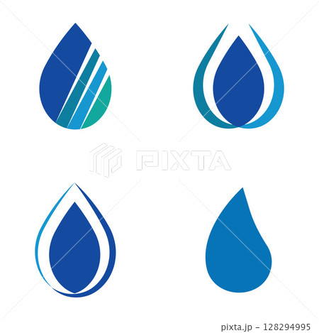 Water Logo Design Graphic Illustration 128294995